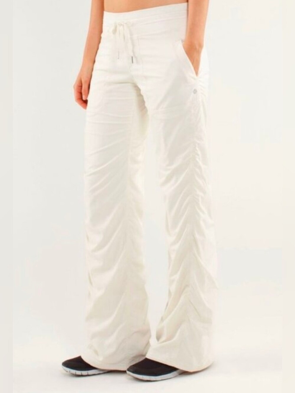 145. Lulemon Lined Studio Pants In White/cream